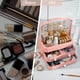 thumbnail image 4 of Organizador de maquillaje, caja de almacenamiento de cosméticos portátil de acrílico, cajones transparentes, caja de joyería, soporte para cosméticos para tocador y baño (rosa), 4 of 5