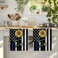 thumbnail image 4 of Blue American Flag Kitchen Towels Set of 4, Sunflower Vintage USA Flag Absorbent Dish Towels for Kitchen, Microfiber Hand Towel, Quick Drying Tea Towel for Cleaning Decorative Dishcloths, 4 of 7
