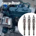 thumbnail image 2 of Aniceparthy 3PCS Glow Plug 16851-65512 for Kubota D722 D902 D905 D1005 D1105 V1505 V1305, 2 of 6