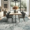 thumbnail image 2 of YOUFORTONG 9x12 Abstract Area Rug,Large Washable Indoor Rug,Non-Slip Stain Resistant Distressed Soft Carpet for Living Room Bedroom Farmhouse,Blue, 2 of 7