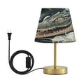 thumbnail image 2 of Wobogo Crocodile Illustration in Realistic Style Table Lamps Three-channel Adjustable Lighted Antique Brass Metal Base Simple Modern Style for Bedroom Nightstands Living Room and Office, 2 of 8