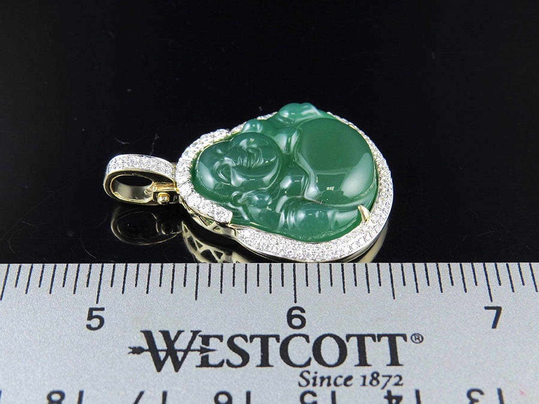 Exquisite High Quality Jade Buddha Real Gold Diamond Jewelry Green Jadeite  Charm Pendant From 152,15 € | DHgate