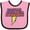 Pink and Black, variant on Inktastic These Fools Put My Cape on Backwards® Superhero Boys or Girls Baby Bib