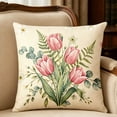 thumbnail image 4 of Darzheoy Floral Pattern Pillow Covers Set, Vintage Breathable Decorative Microfiber Pillow Covers, 2 Pack Pillowcase, Soft Throw Cushion Cover for Living Room, Bedroom, Car, Home, Office, 4 of 7