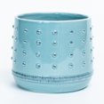 thumbnail image 1 of Aqua Blue With Raised Dots Planter, 1 of 1