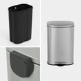 thumbnail image 7 of Innovaze 13 Gallon/50 Liter Oval Shape Stainless Steel Step-on Trash Can for Kitchen, 7 of 7