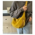 thumbnail image 5 of YIMWNYI Spacious Nylon Crossbody Bag, Large Slouchy Shoulder Bag with Multiple Pockets, Durable and Versatile, Adjustable Strap for Everyday Use, Ideal for Work, Shopping, and Travel, 5 of 7