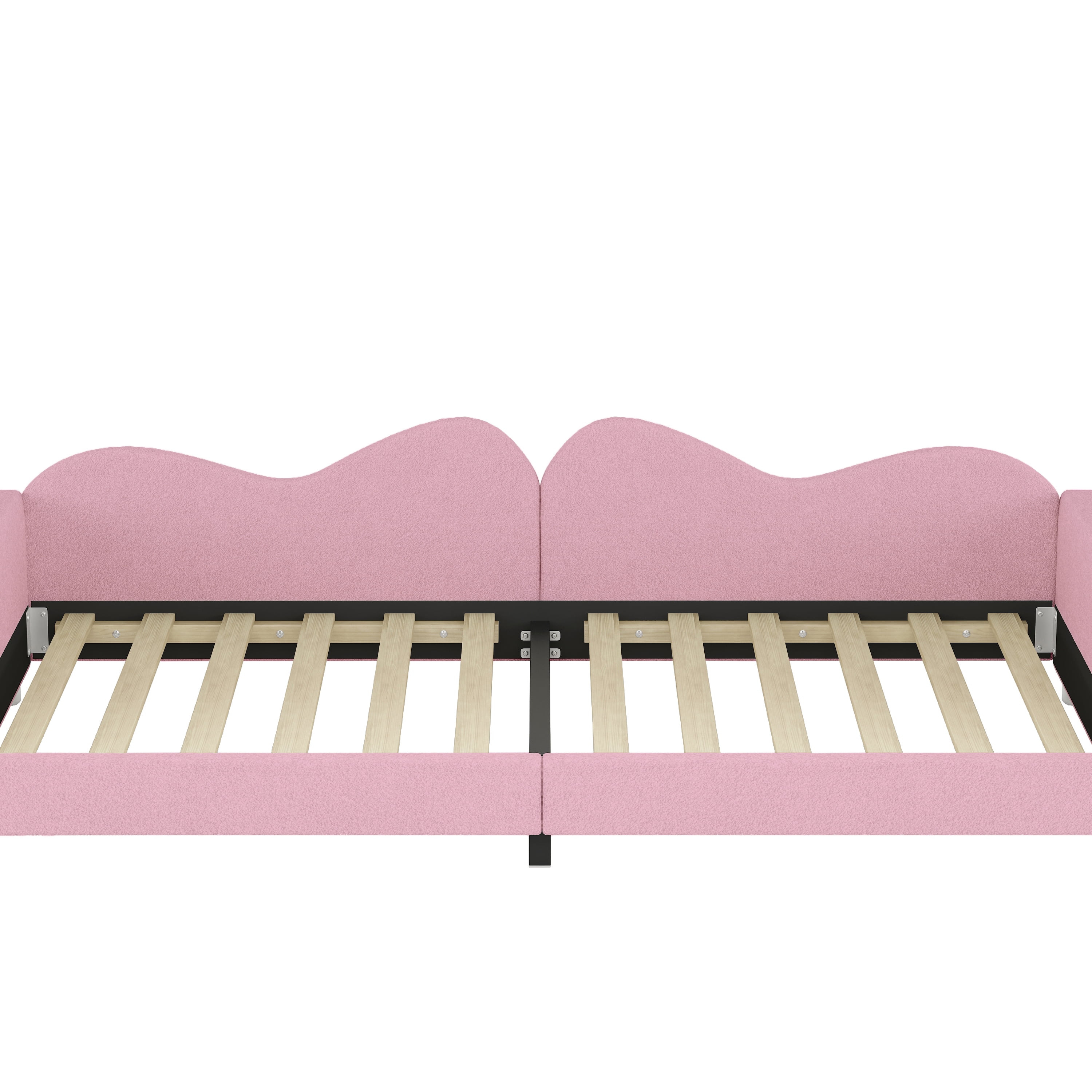 Euroco Upholstered Twin Size Daybed for Bedroom, Pink