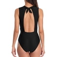 thumbnail image 2 of ATTRACO Womens Monokini Swimsuit High Neck Criss Cross Front One Piece Swimsuit Sexy Cut Out Backless Monokinis Swimwear Bathing Suits, 2 of 6