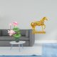 thumbnail image 2 of Pegatina de pared de PVC retro y escultura de caballo para sala de estar, cocina, sofá, TV, fondo, hogar, oficina, decoración artística de animales, 2 of 8