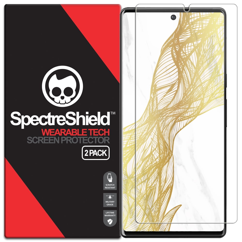 [2-Pack] Spectre Shield Screen Protector for Google Pixel 6 Case Friendly Accessories Flexible Full Coverage Clear TPU Film