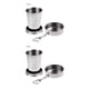 thumbnail image 3 of Greeniant Taza plegable de acero inoxidable de 75ml/150ml/250ml, taza telescópica portátil para viajes al aire libre, Camping, con agua, café, Blanco 250ML 2Conjunto, 3 of 6