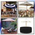 thumbnail image 5 of Covers & All Patio Round Table and Chair set cover with Umbrella Hole - Heavyduty 18 Oz Waterproof Outdoor Backyard furniture cover with Air pocket & Drawstring for Snug fit. (70"Dia x 23"H, Black), 5 of 8