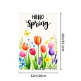 thumbnail image 4 of Hello Spring Floral Garden Flag For Home Outdoor Garden Yard Decor 12x18 Inch, 4 of 5