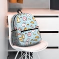thumbnail image 5 of Honeii Rabbit Burger Coffee Print School Backpack,Casual Lightweight Travel Rucksack Daypack,Backpacks for College High, 5 of 6