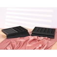 thumbnail image 5 of REGALWOVEN Set of 2 PU Leather Accessory Organizer Trays with Removable Dividers for Drawers Black Flat Tray, 5 of 7