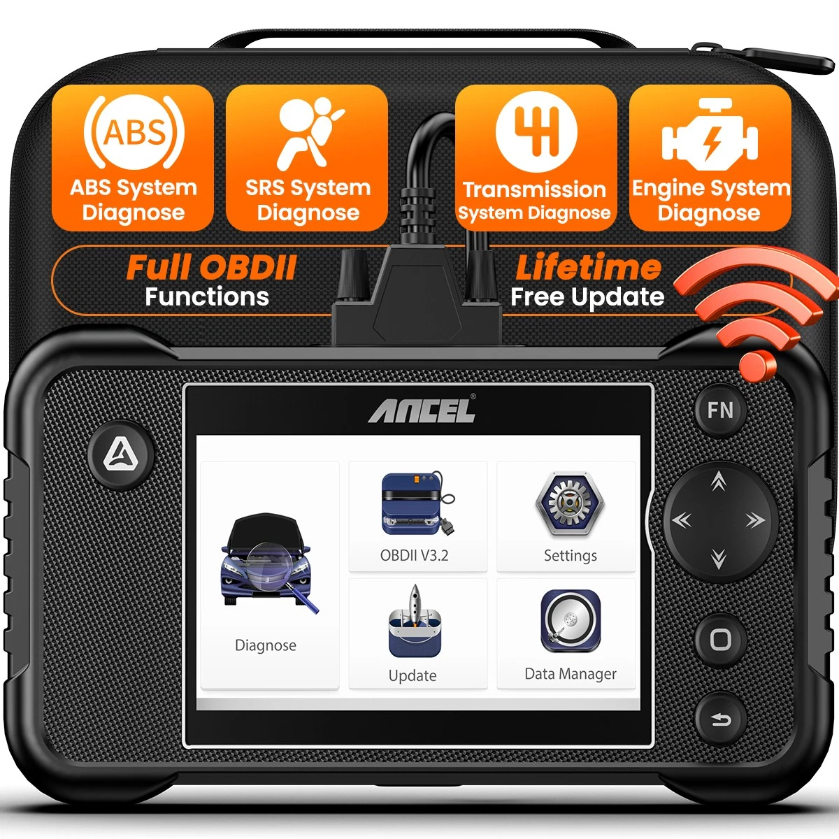 ANCEL FX3300 Elite OBD2 Scanner, Full System Car Diagnostic Tool