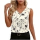thumbnail image 1 of TaTaai Printed Satin Women Tank Top V Neck Sleeveless Silk-like Soft Non See-through Machine Washable No Fading Lightweight Casual Fashion Daily Wear Top Gift, 1 of 7