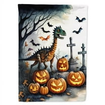 Dinosaurs Spooky Halloween Garden Flag 11.25 in x 15.5 in