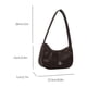 thumbnail image 2 of Bolsos de hombro pequeños para mujer cierre de cremallera bolsos Hobo de moda bolso de cuero debajo del brazo bolso ligero Vintage bolso de mano, 2 of 9