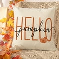 thumbnail image 5 of 4PCS Vintage Fall Pillow Covers 18x18" Autumn Pumpkin Design for Thanksgiving & Christmas Home Décor, 5 of 6