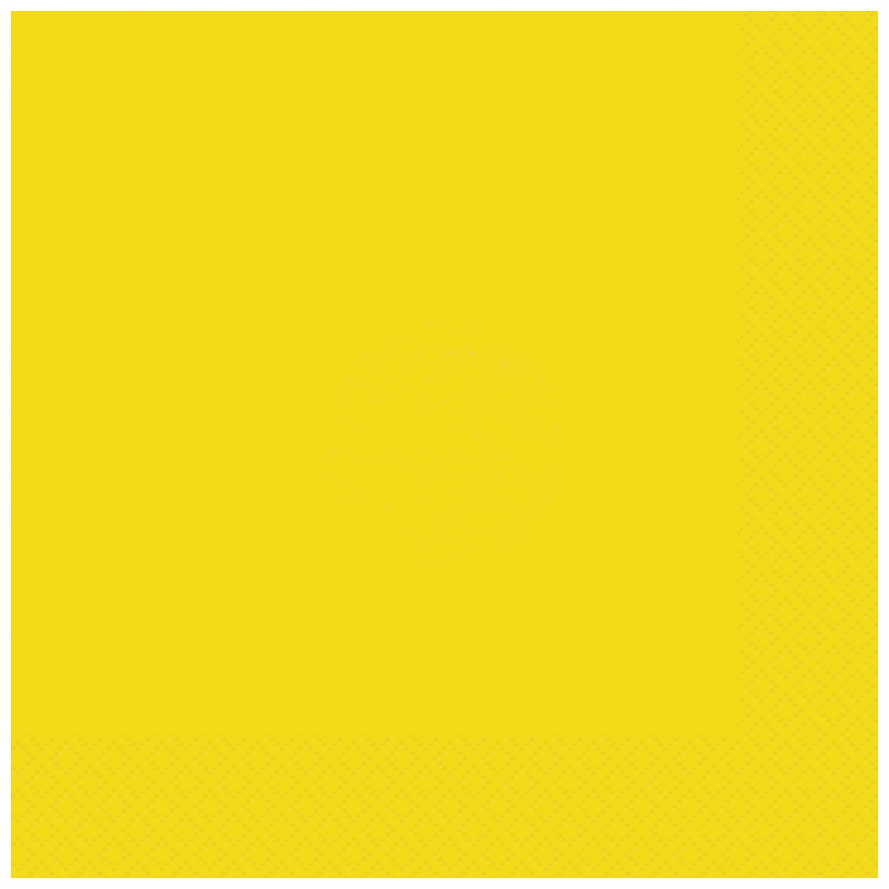 24 Count 6.5IN x 6.5IN Yellow Disposable Paper Napkins by Way To Celebrate