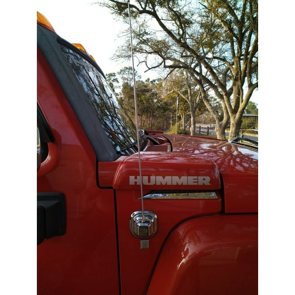 21" inch Stainless Steel Antenna Mast Power Radio AM/FM for HUMMER H3 2006-2010 New