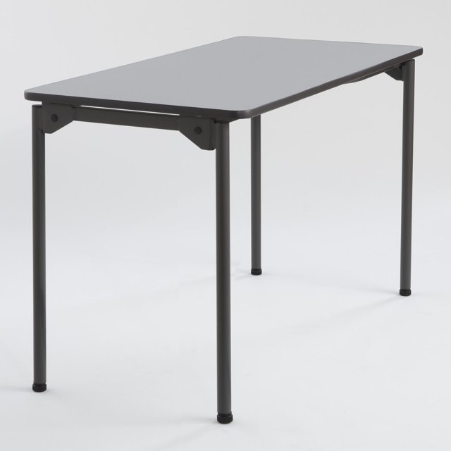 Maxx Legroom Rectangular Folding Table, Open corner leg design for