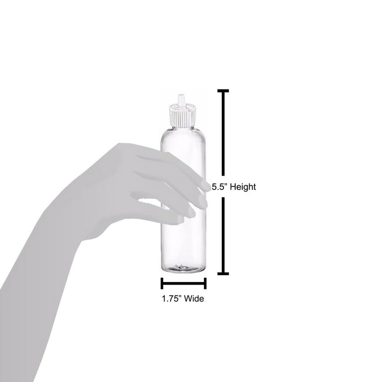 MoYo Natural Labs 8 oz Squirt Bottles, Squeezable Empty Travel Contain