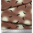thumbnail image 3 of Soimoi Rayon Fabric Moon & Bat Halloween Decor Fabric Printed Yard 42 Inch Wide, 3 of 3