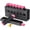 Rose Pink + Transparent Black, variant on Weekly Pill Organizer 2 Times a Day - Am Pm Pill Box 7 Day, Large Twice Medicine Pill Case for Daily Medication, Vitamins, Fish Oils, Supplements Portable Week Pill Holder Container