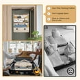 thumbnail image 3 of Surblue Carry-On Closet Hanging Closet Storage Bag - Durable, Foldable Travel Organizer with Waterproof Oxford Fabric and Double-Sided Zipper, Perfect for Suitcase Use, X-Large, Beige, 3 of 7