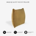 thumbnail image 5 of A1HC Hypoallergenic Down Alternative Decorative Throw Pillow, 12x20 in, Rectangular, Pack of 1, Irish Coffee, 5 of 5