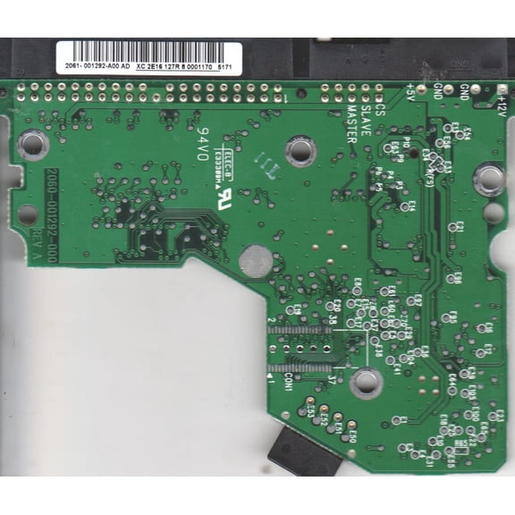 WD800JB-00JJA0, 2061-001292-A00 AD, WD IDE 3.5 PCB