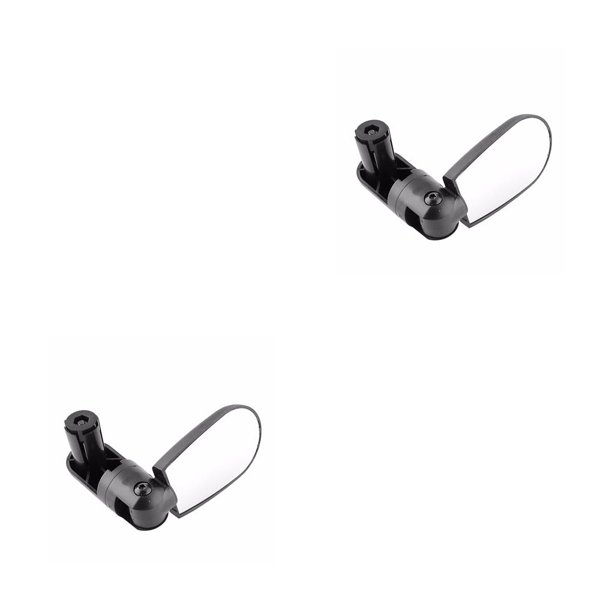 Naiovety Espejo retrovisor de gran angular, mano de obra, suministros para bicicletas, exquisitos espejos decorativos de seguridad para Negro 2piezas