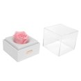 thumbnail image 5 of Rose Night Light Romantic Small USB Charging Soft Brightness Decoration Detachable Transparent Cover Rose Table Lamp for Home Pink, 5 of 5