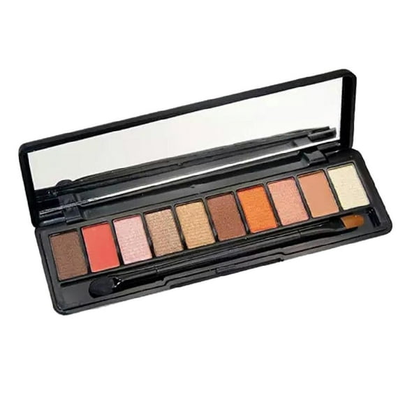 Paleta de sombras de ojos Zulema maquillaje de 10 colores sombra de ojos mate ❥Con brillo para mujeres