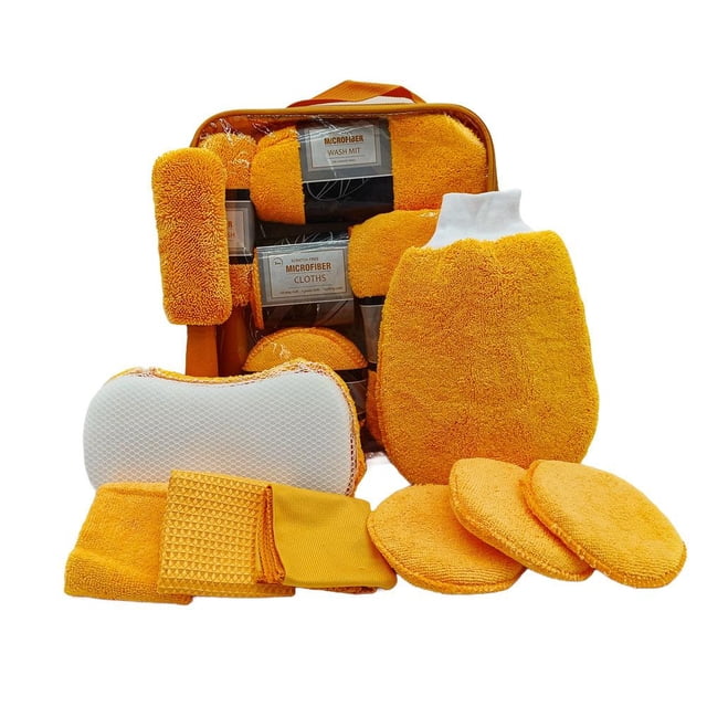 SharkTRUE Complete 9-Piece Auto Detailing Kit: Professional-Grade Clean For Vehicles