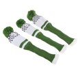 thumbnail image 2 of 3 uds., Cubierta de punto para conductor de palo de golf, cubierta de cabeza de pompón de golf, juego de protección para de calle de conductor Verde Soledad Revestimientos de Golf Club, 2 of 10