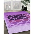 thumbnail image 3 of Ahgly Company Machine Washable Indoor Rectangle Transitional Violet Purple Area Rugs, 8' x 12', 3 of 7