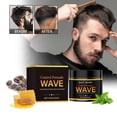 thumbnail image 2 of Cera para el cabello de hombre para una fijación fuerte y un control preciso del peinado, de larga duración para cabello corto a medio., 2 of 5