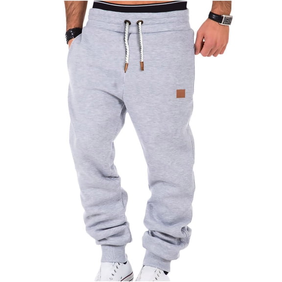 Edvintorg Men's Pants Weatpants Hip Hop Joggers Cargo Pants Fashion Joggers Sports Pants Cotton Sweatpants Trousers Mens Long Pants with Drawstring