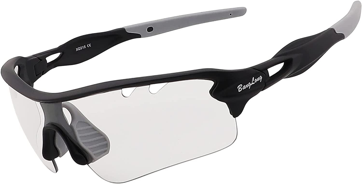 BangLong Cycling Sunglasses UV 400 Eye Protection Polarized Baseball Sports Running Bike Glasses for Men Women 