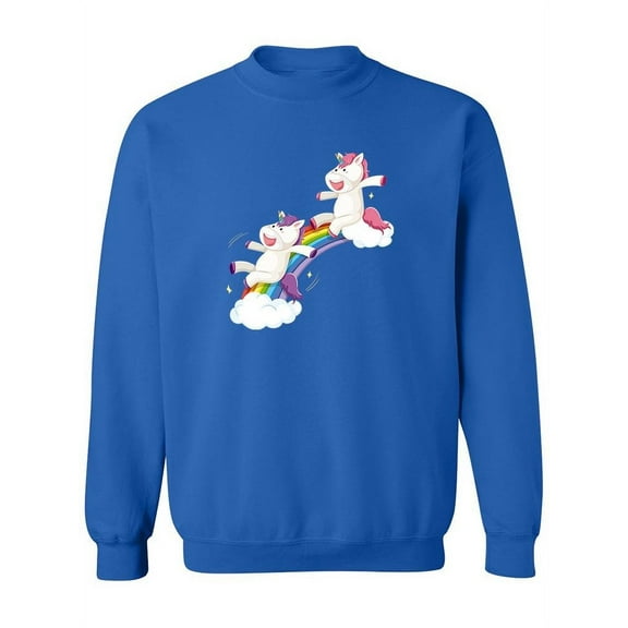 Playing Unicorns Sweatshirt Women -Image by Shutterstock, Female x-Large