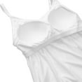 thumbnail image 5 of BYHONG Women’s Padded Blouse Plus Size Tank Top for Women with Built-In Bra White M, 5 of 6