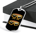 thumbnail image 3 of Just Ride Cycling Necklace Stainless Steel or 18k Gold Dog Tag 24", 3 of 8