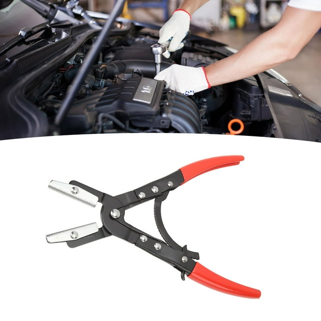 Pince de Tuyau pour Ligne, Pince Professionnelle pour Tuyau Outil de Réparation Auto, Pince à Pincer pour Tuyau pour Conduite de Radiateur de Tuyau d'Automobile Conduite de Liquide de Refroidissement, Poignée Antidérapante Ajustable