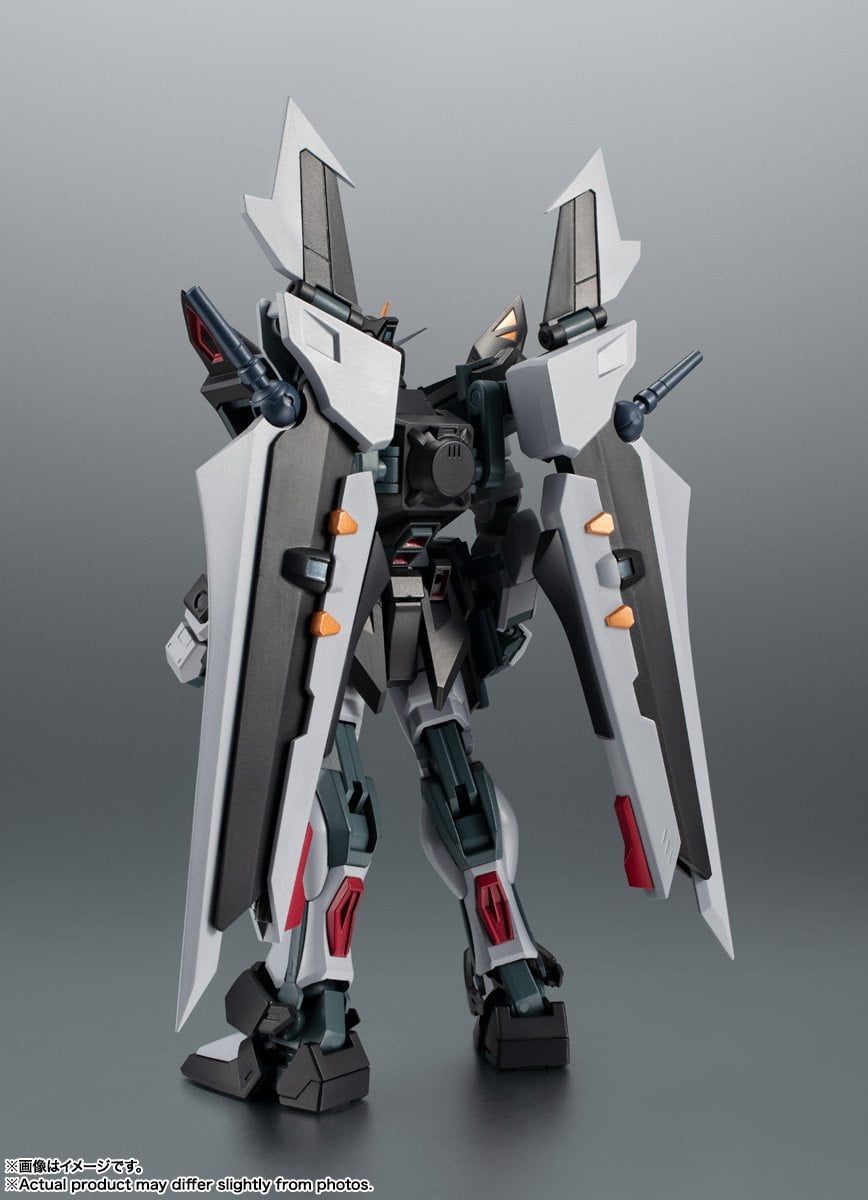 Bandai Tamashii Nations MS Gundam: GAT-X105EAQM/E-X09S Strike Noir Gundam Ver A.N.I.M.E. (Side MS) Robot Spirits Action Figure