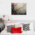 thumbnail image 4 of COMIO Tree Wall Art,Red and Grey Forest Abstract Canvas Print Nature Scenery Wall Art Landscape Picture for Living Room Bedroom Wall Painting Decoration Modern Artwork, 4 of 4