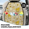 thumbnail image 5 of Kdxio Cute Bee Gnomes Print 2 Pack Car Kick Mat Seat Cover Back Protector Mat with Pockets for Organizer Backseat Protector and Storage Anti Kick Pad for Vehicles, 5 of 9
